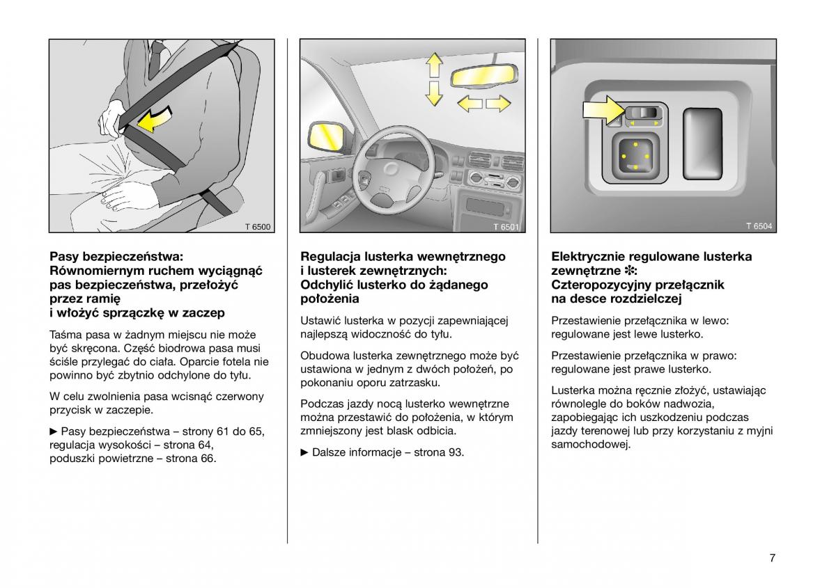 Opel Frontera B Isuzu Wizard Vauxhall Holden instrukcja obslugi instrukcja obslugi / page 7