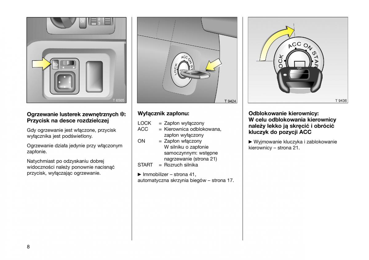 Opel Frontera B Isuzu Wizard Vauxhall Holden instrukcja obslugi instrukcja obslugi / page 8