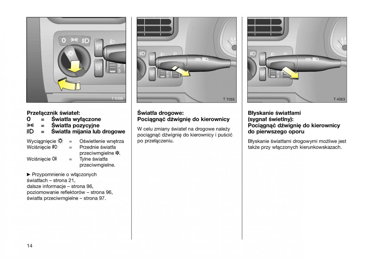 Opel Frontera B Isuzu Wizard Vauxhall Holden instrukcja obslugi instrukcja obslugi / page 14