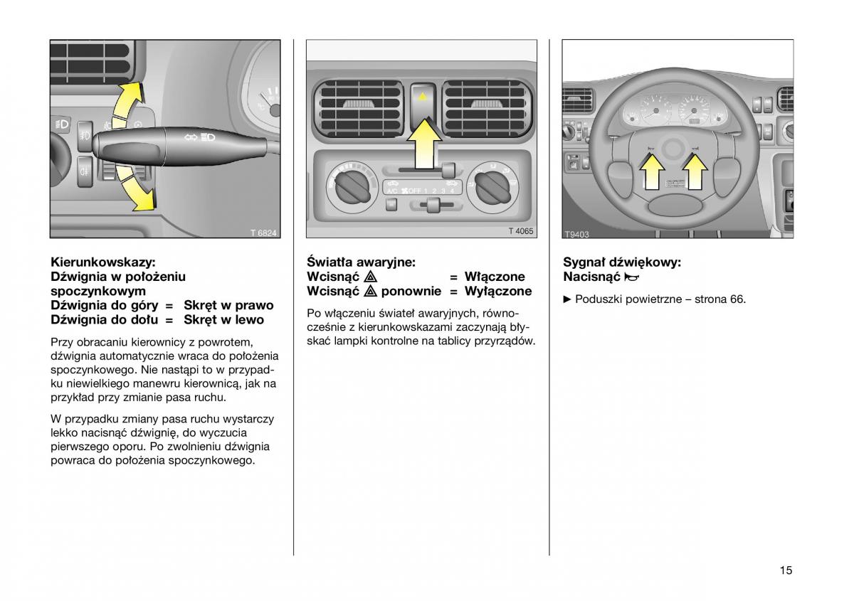 Opel Frontera B Isuzu Wizard Vauxhall Holden instrukcja obslugi instrukcja obslugi / page 15