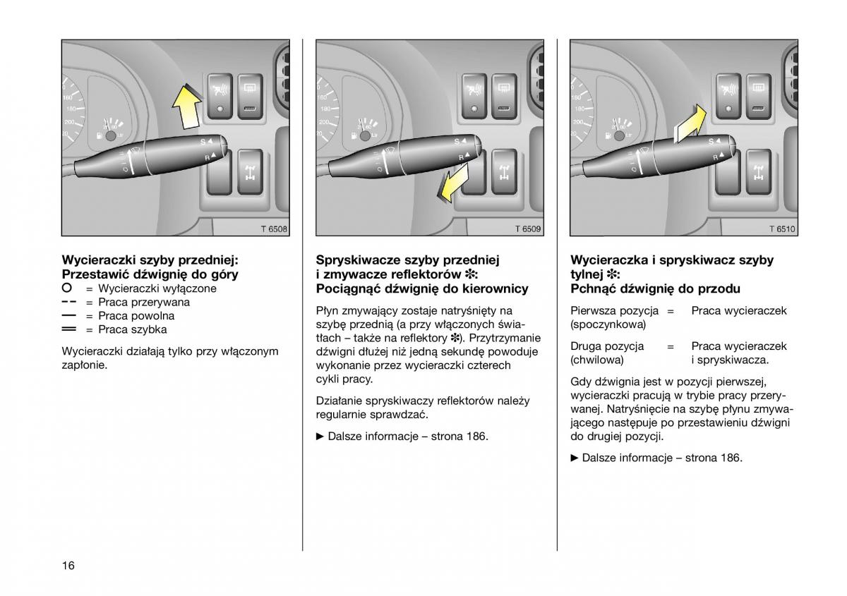 Opel Frontera B Isuzu Wizard Vauxhall Holden instrukcja obslugi instrukcja obslugi / page 16