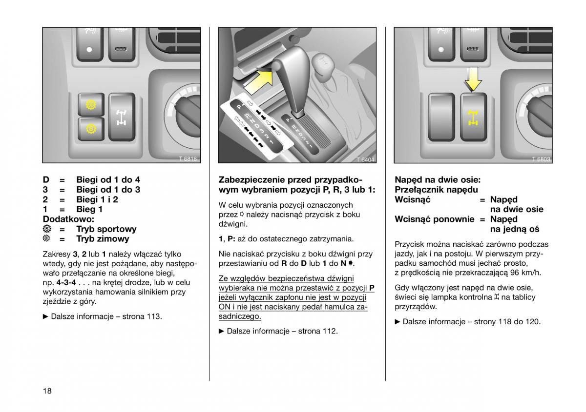 Opel Frontera B Isuzu Wizard Vauxhall Holden instrukcja obslugi instrukcja obslugi / page 18