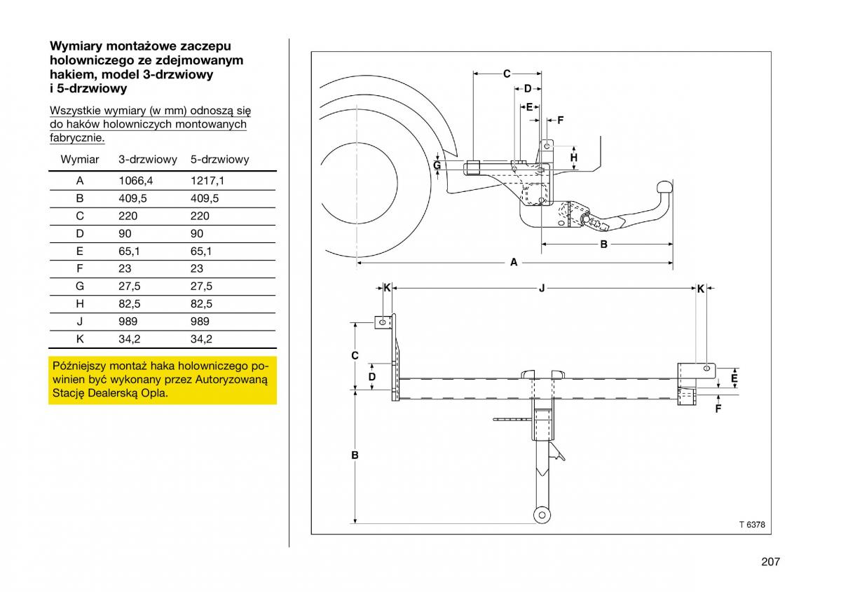 Opel Frontera B Isuzu Wizard Vauxhall Holden instrukcja obslugi instrukcja obslugi / page 207