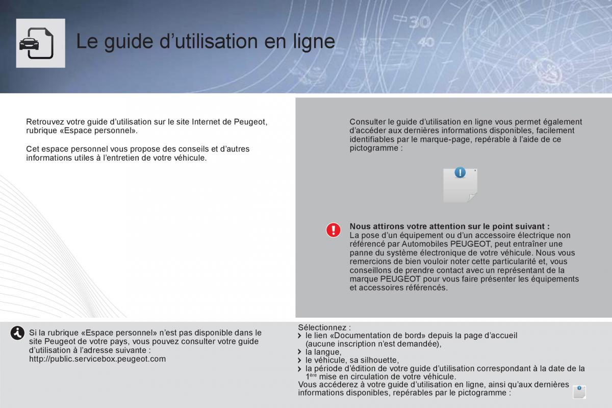 manual  Peugeot 5008 manuel du proprietaire / page 2