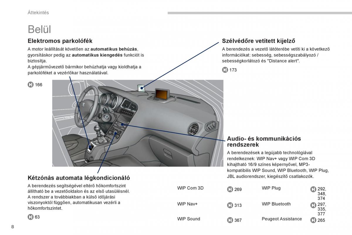 manual  Peugeot 5008 Kezelesi utmutato / page 10
