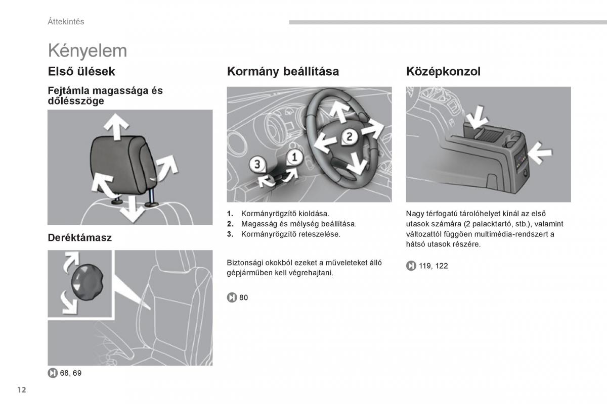 manual  Peugeot 5008 Kezelesi utmutato / page 14