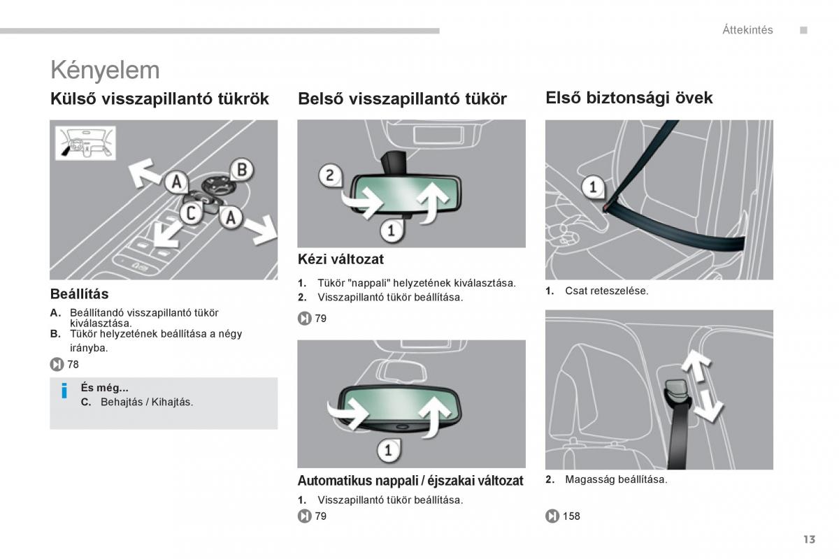 manual  Peugeot 5008 Kezelesi utmutato / page 15