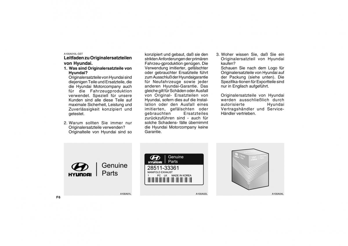 Hyundai Getz Handbuch / page 6
