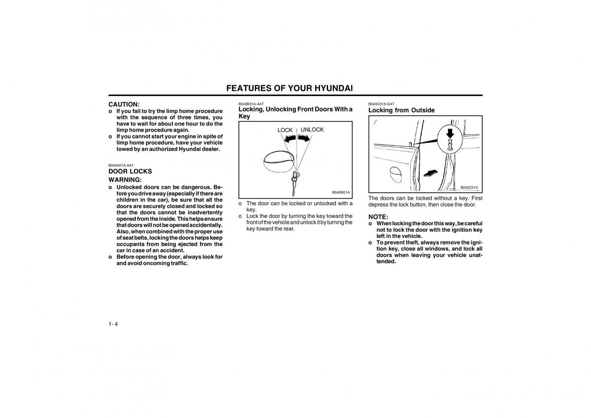 Hyundai Atos owners manual / page 12