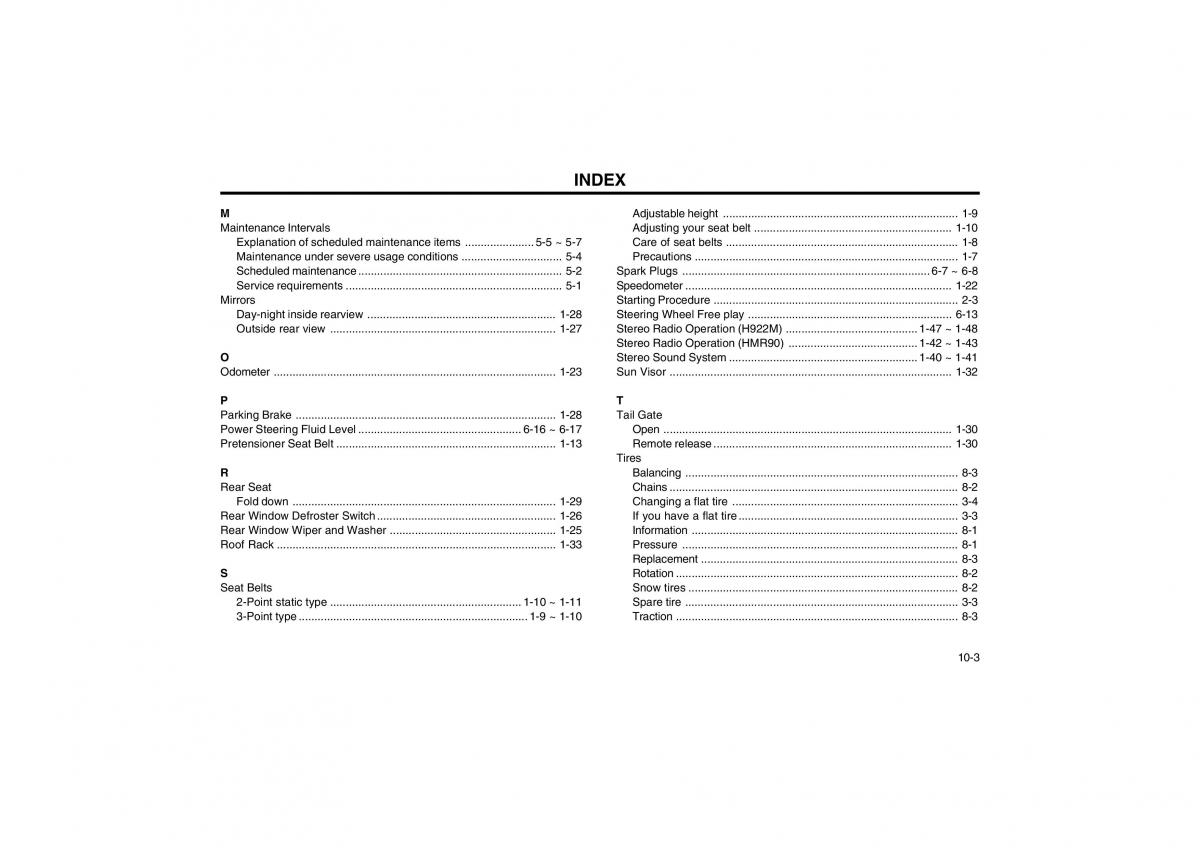 Hyundai Atos owners manual / page 126