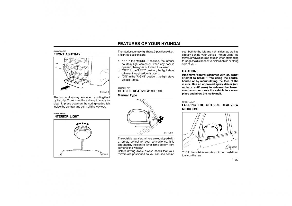 Hyundai Atos owners manual / page 35
