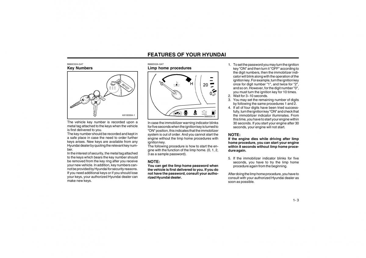 Hyundai Atos owners manual / page 11