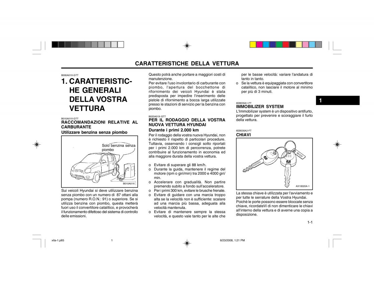 Hyundai Atos manuale del proprietario / page 9