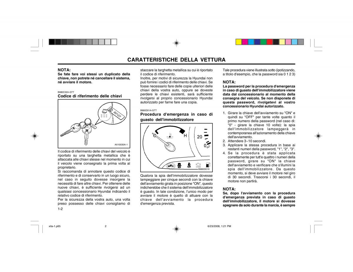 Hyundai Atos manuale del proprietario / page 10