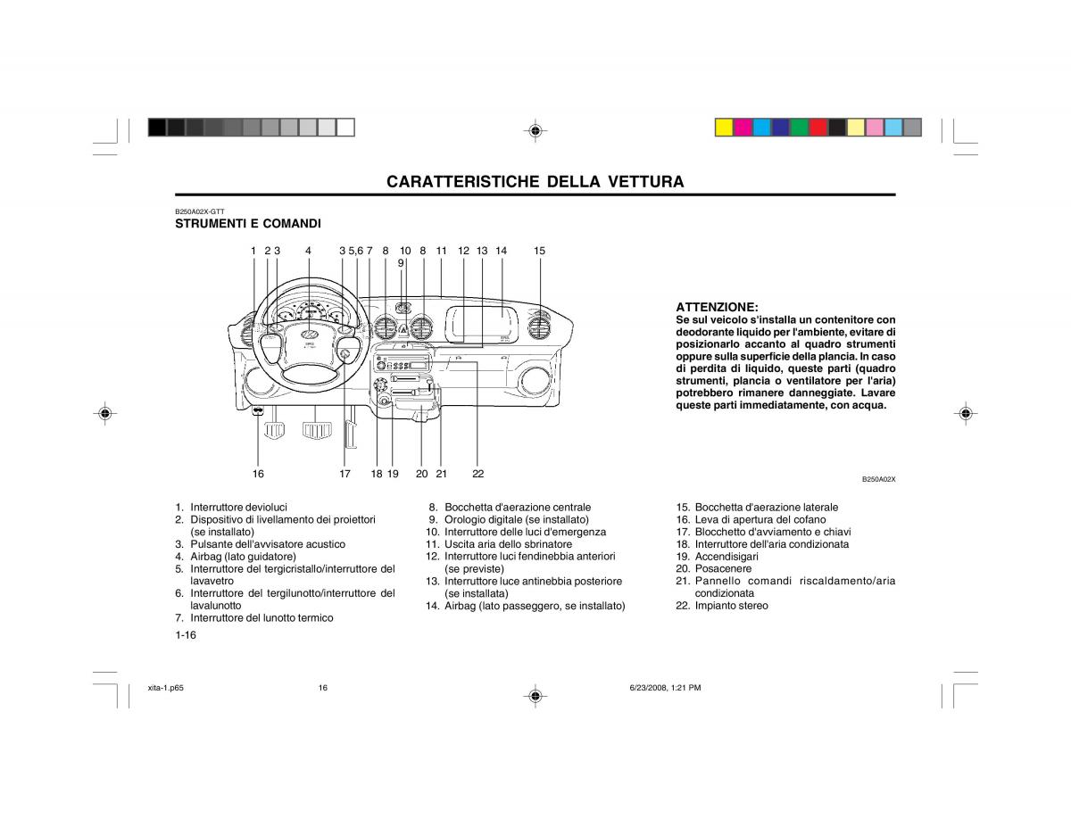 Hyundai Atos manuale del proprietario / page 24