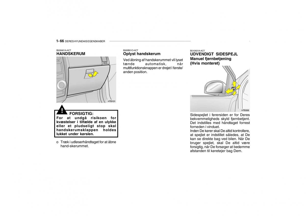 Hyundai Getz Bilens instruktionsbog / page 75