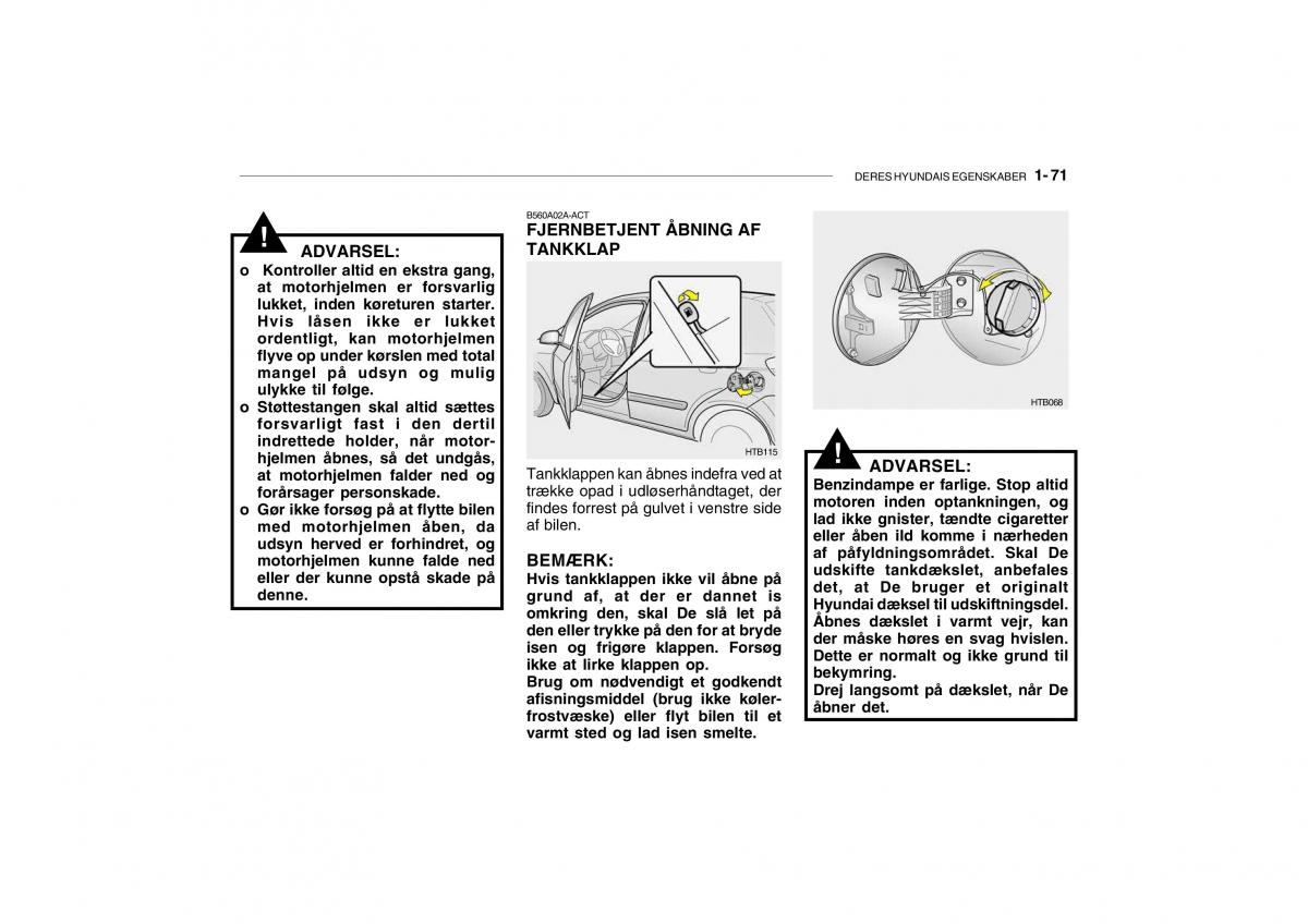 Hyundai Getz Bilens instruktionsbog / page 80