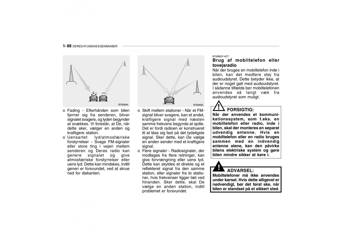 Hyundai Getz Bilens instruktionsbog / page 97