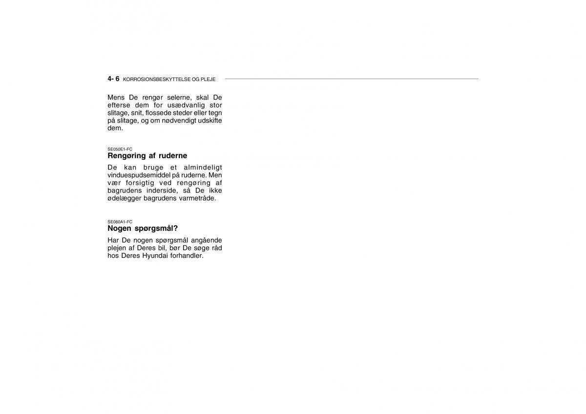 Hyundai Getz Bilens instruktionsbog / page 143