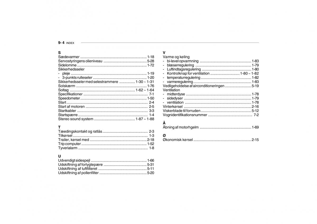 Hyundai Getz Bilens instruktionsbog / page 199