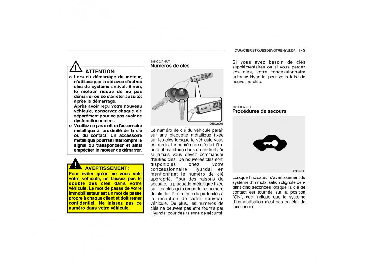 Hyundai Getz manuel du proprietaire / page 15