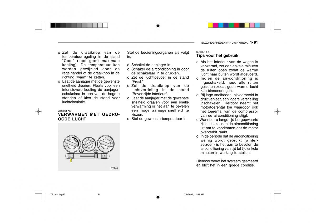 Hyundai Getz handleiding / page 101