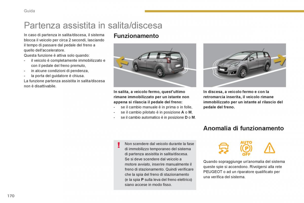 Peugeot 5008 manuale del proprietario / page 172