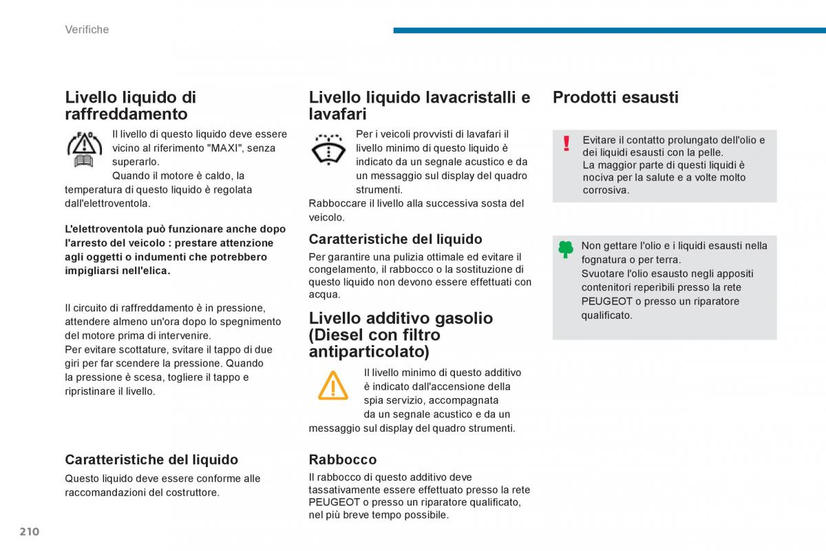 Peugeot 5008 manuale del proprietario / page 212