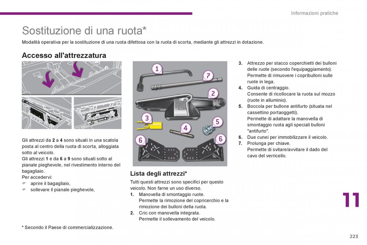 Peugeot 5008 manuale del proprietario / page 225