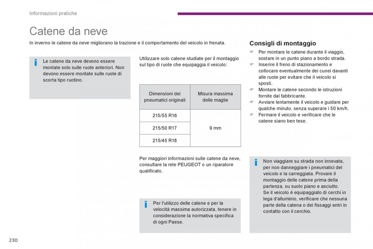 Peugeot 5008 manuale del proprietario / page 232