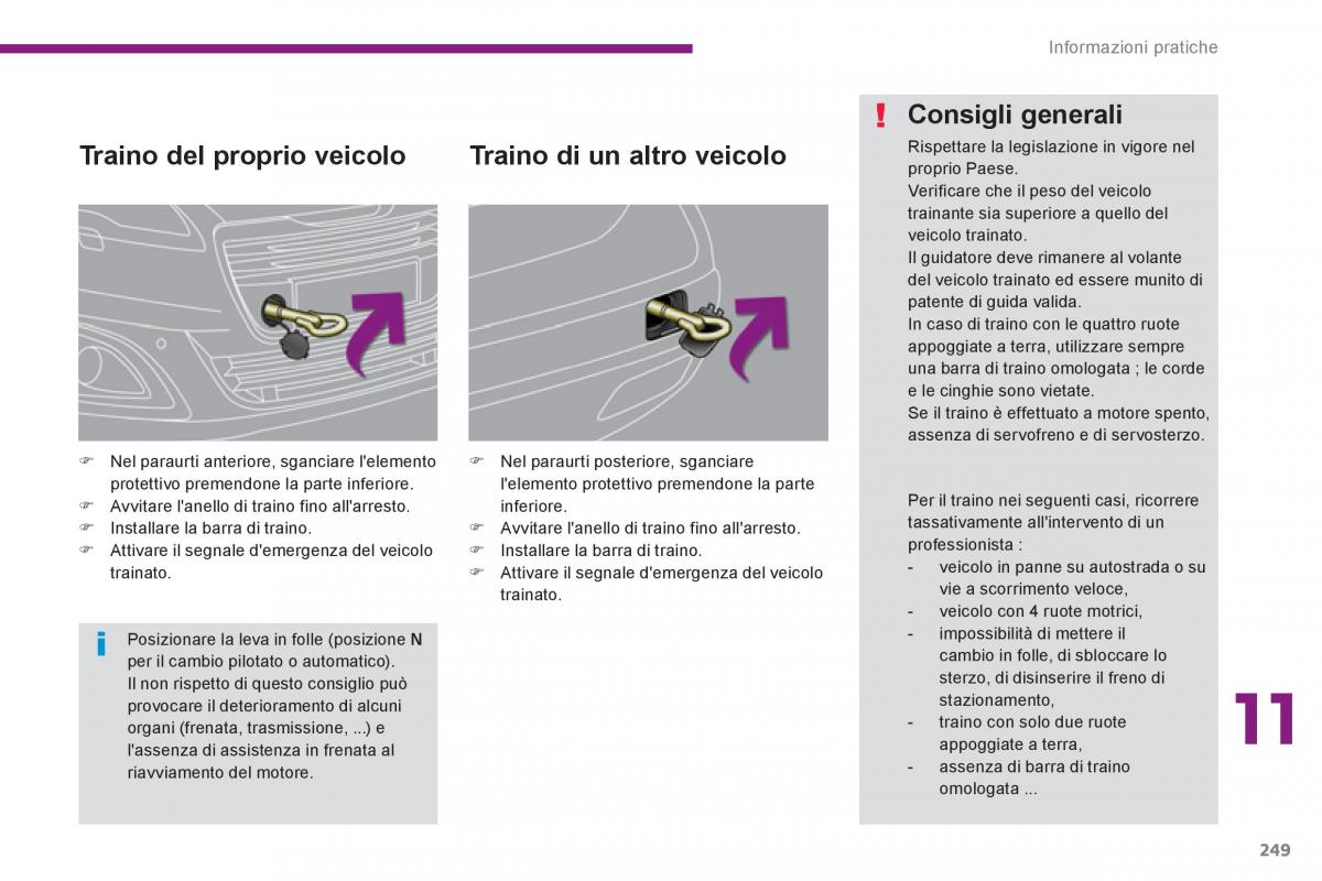 Peugeot 5008 manuale del proprietario / page 251