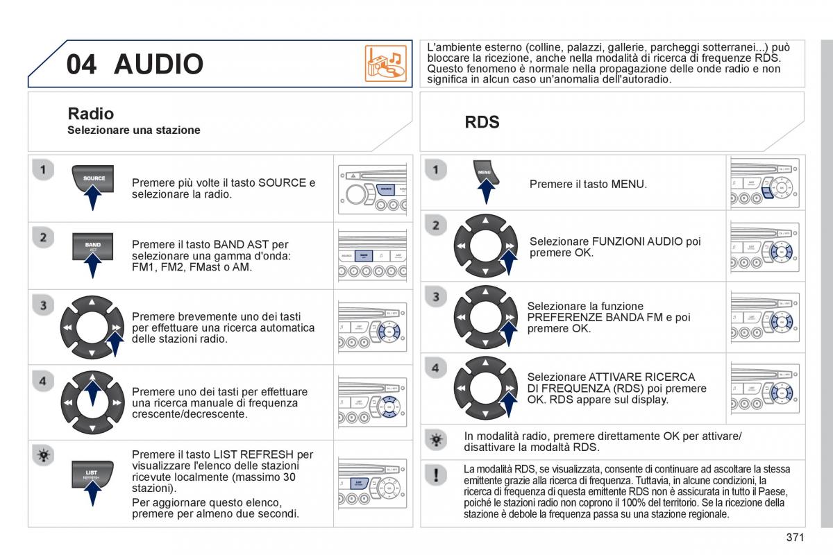 Peugeot 5008 manuale del proprietario / page 373