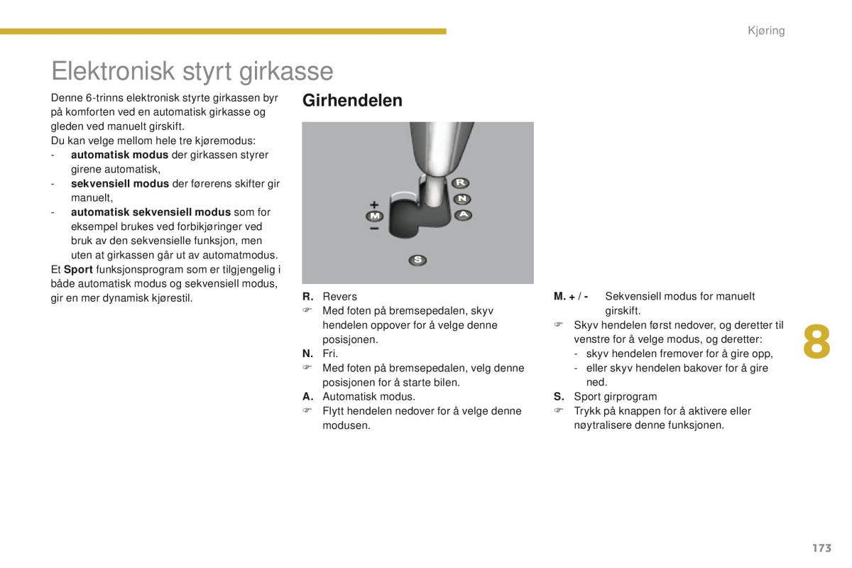 Peugeot 5008 bruksanvisningen / page 175