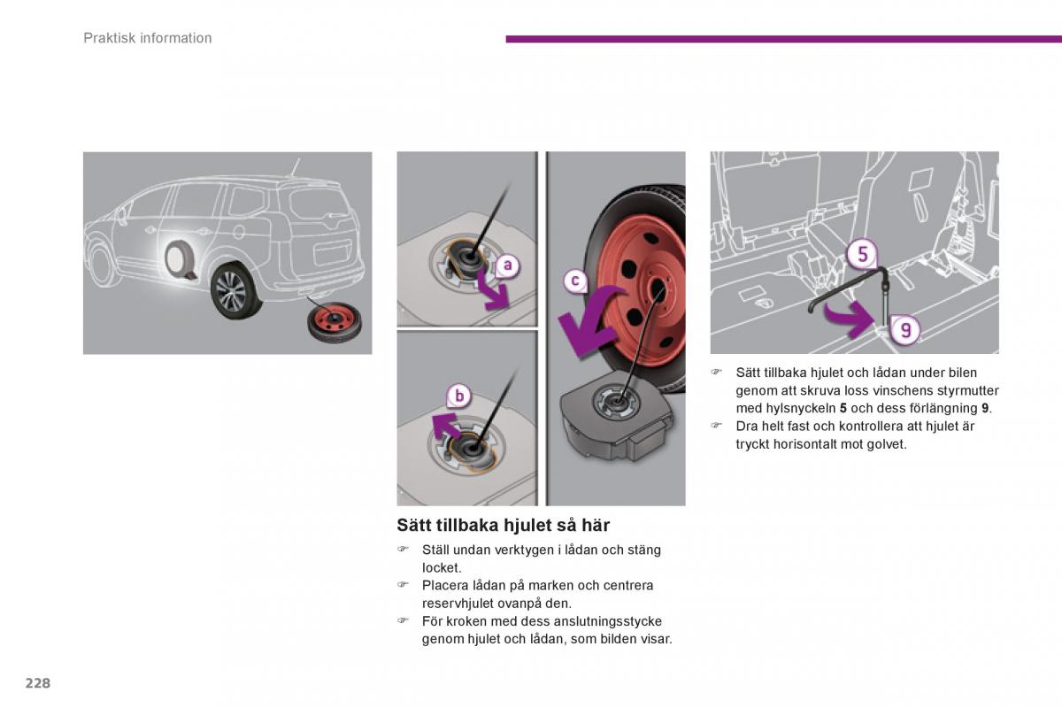 manual  Peugeot 5008 instruktionsbok / page 408