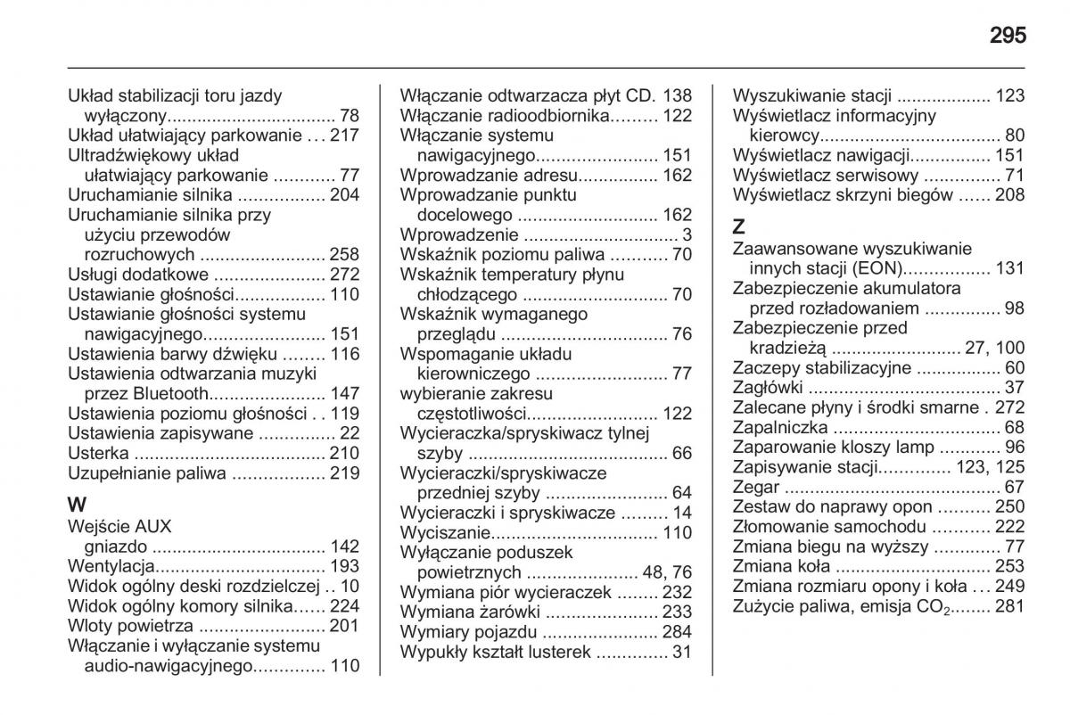 Chevrolet Cruze instrukcja obslugi / page 295