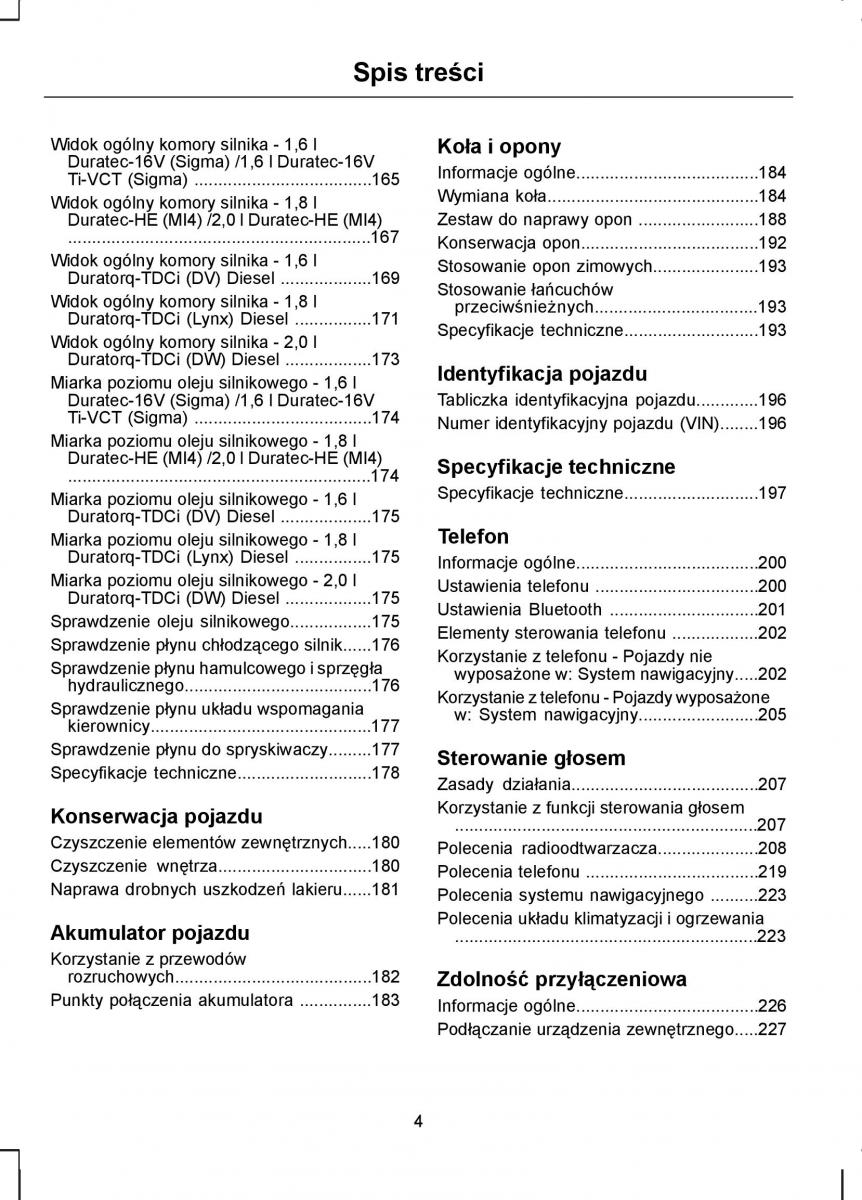 Ford C Max I 1 instrukcja obslugi / page 6