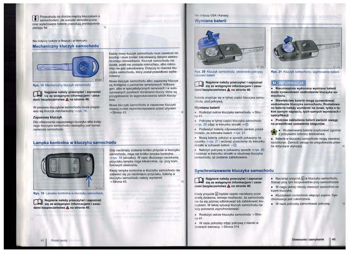 VW Golf Jetta VI 6 instrukcja obslugi / page 21