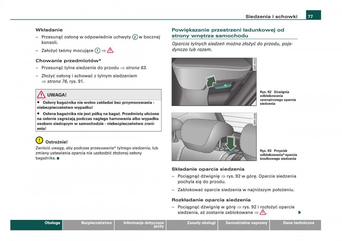 Audi Q5 instrukcja / page 79
