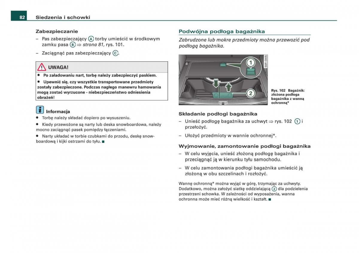 Audi Q5 instrukcja / page 84
