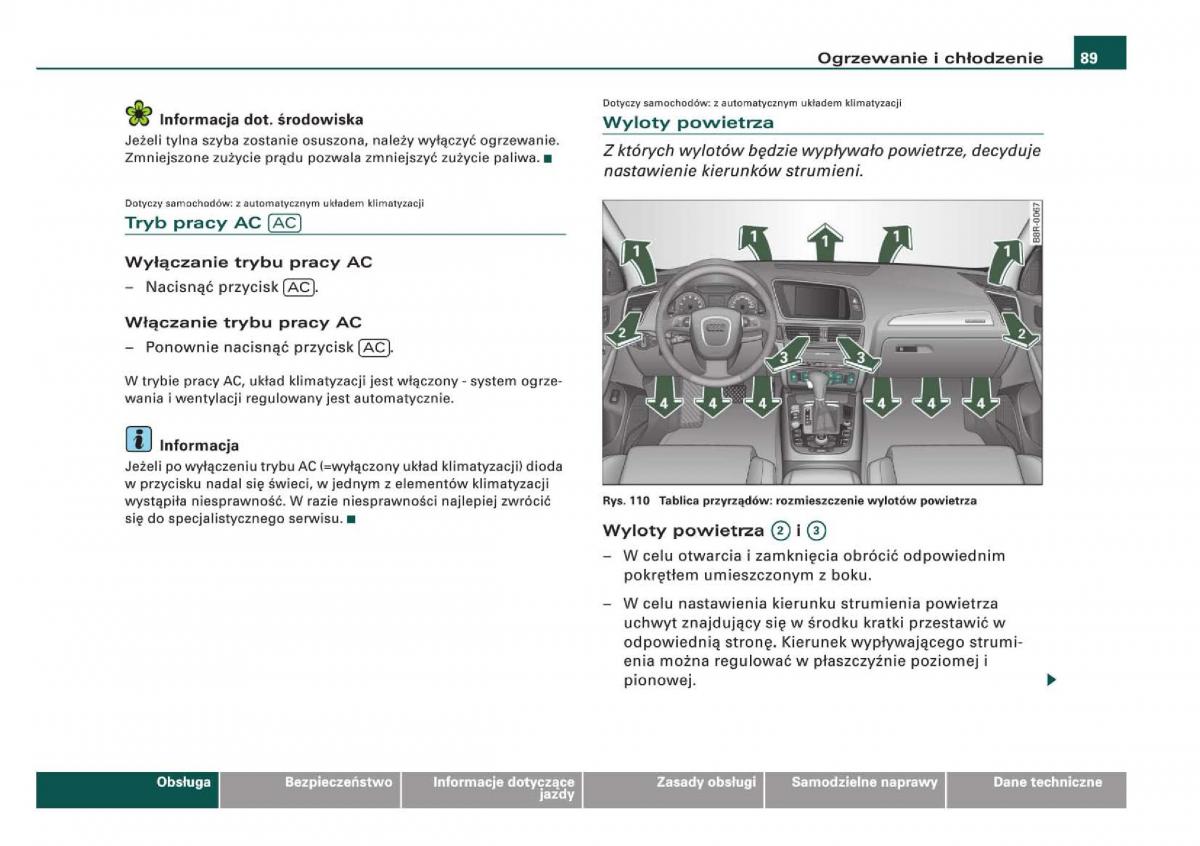 Audi Q5 instrukcja / page 91