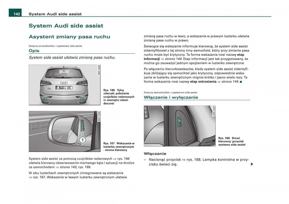 Audi Q5 instrukcja obslugi / page 144