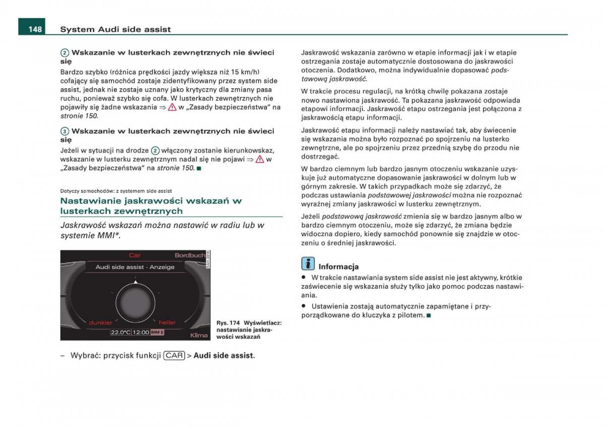 Audi Q5 instrukcja obslugi / page 150