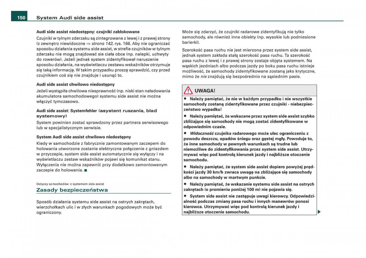 Audi Q5 instrukcja obslugi / page 152