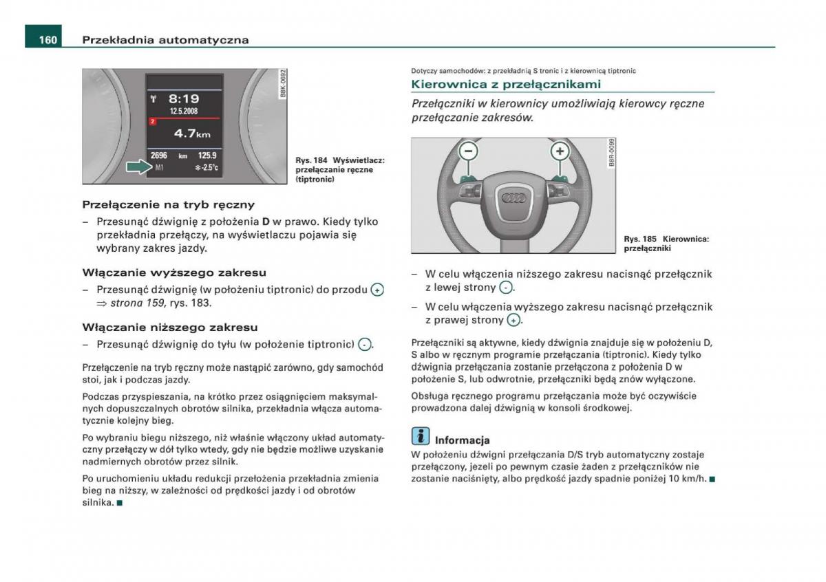 Audi Q5 instrukcja obslugi / page 162