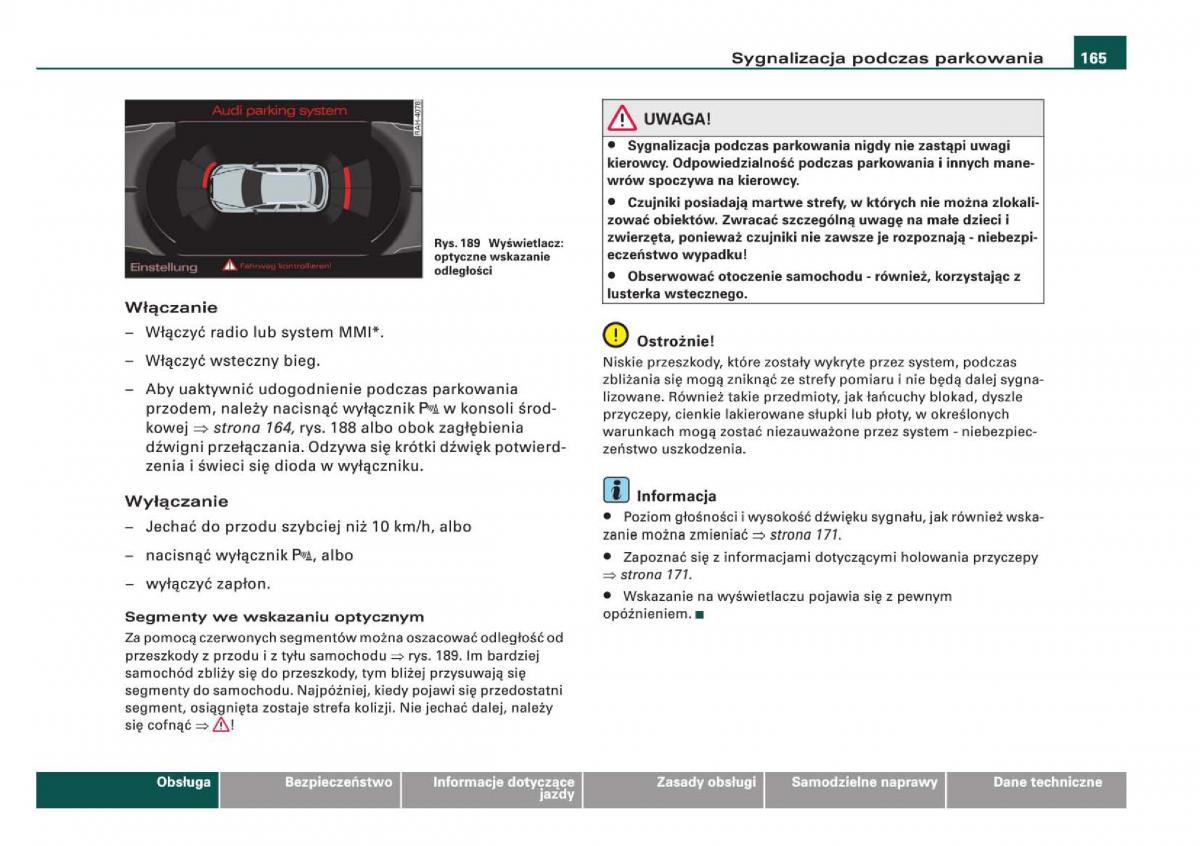 Audi Q5 instrukcja / page 167