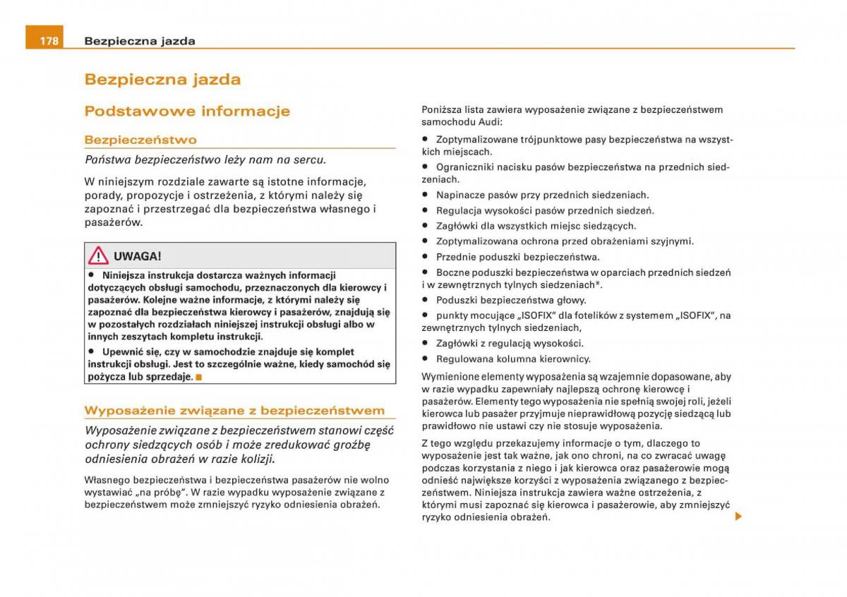 Audi Q5 instrukcja / page 180