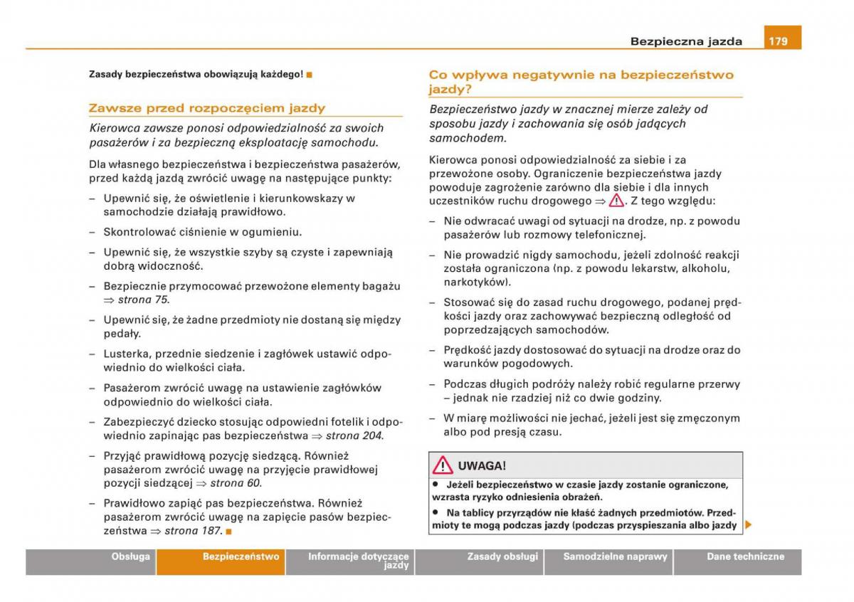 Audi Q5 instrukcja obslugi / page 181