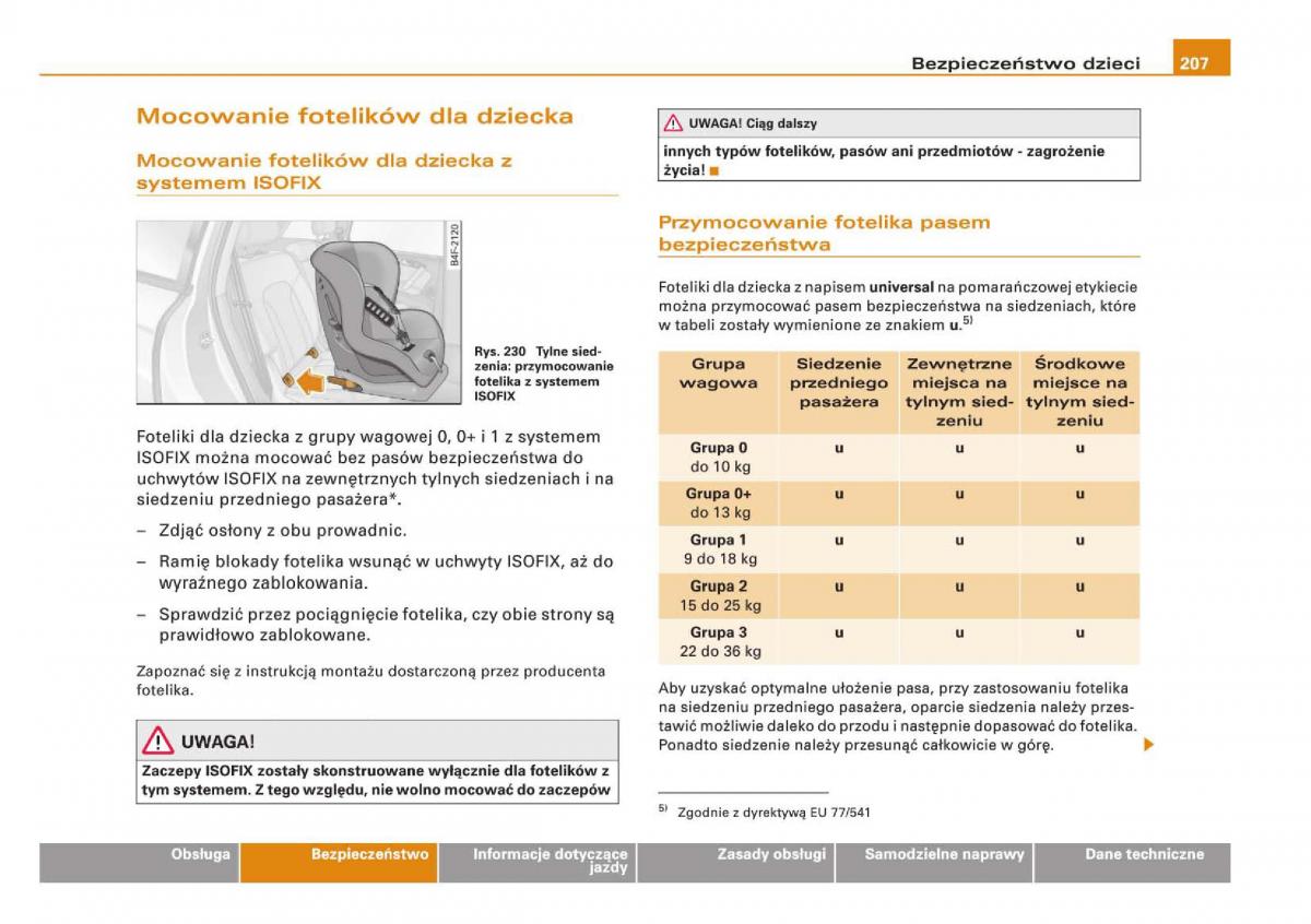 Audi Q5 instrukcja / page 209