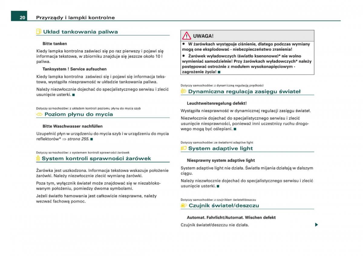 Audi Q5 instrukcja obslugi / page 22