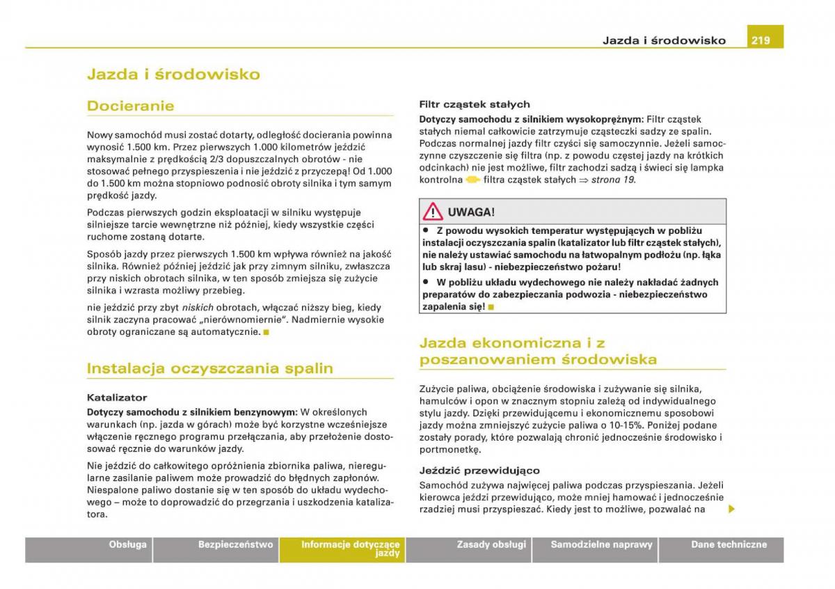Audi Q5 instrukcja / page 221